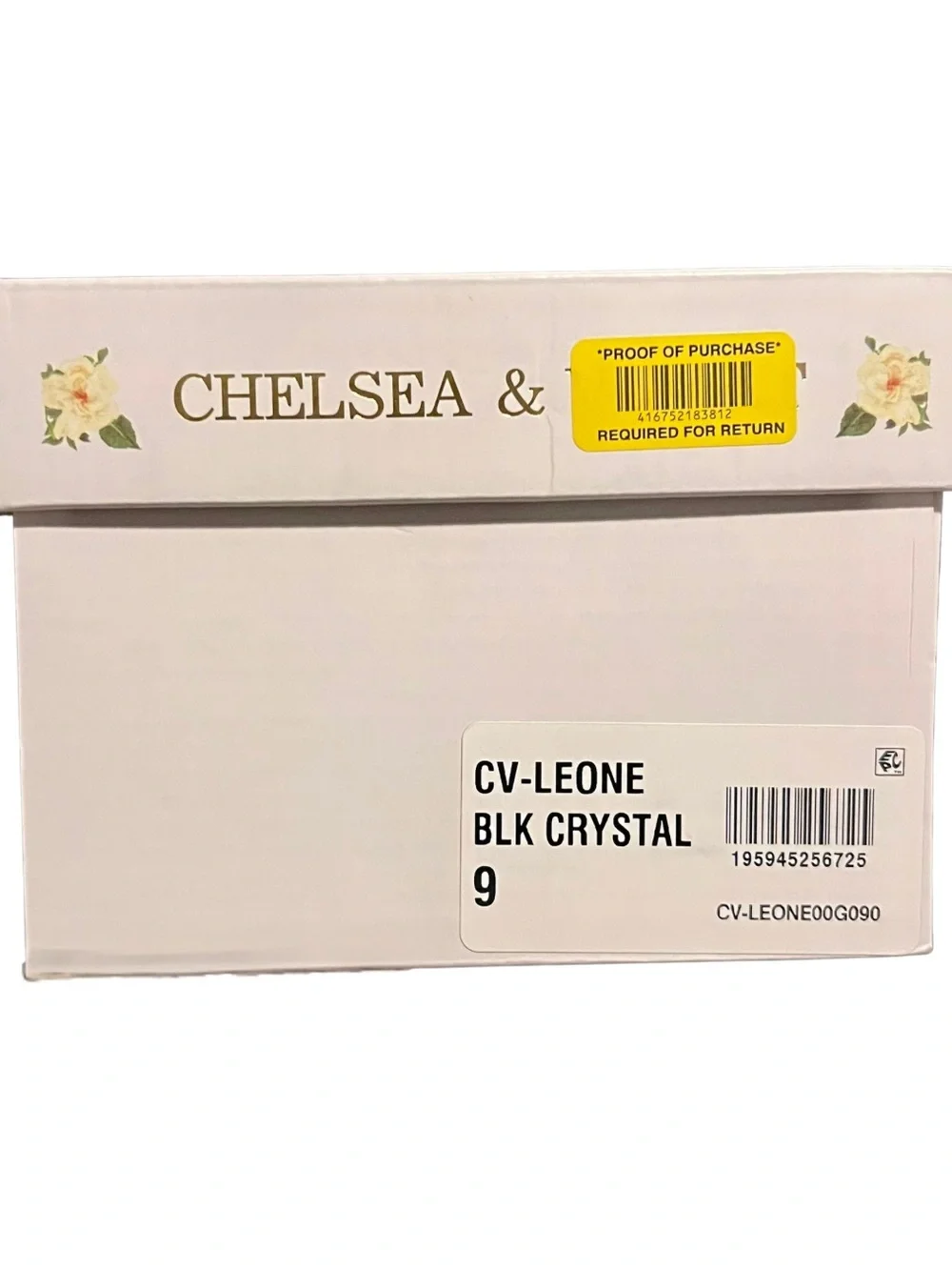 Chelsea & Violet Leone Black Crystal Rhinestone Loafers Size 9